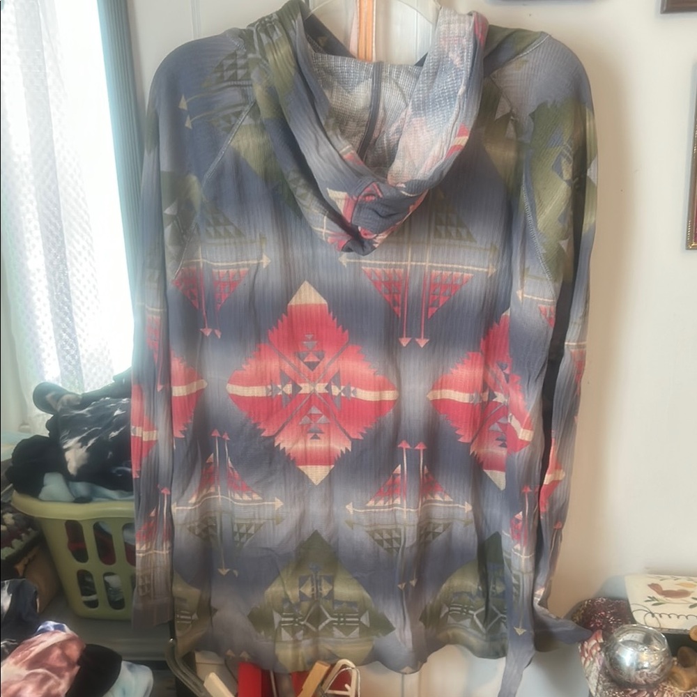 Chaps Geometric Patterned Hoodie - image 3